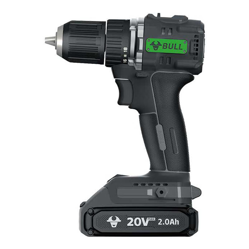 Bull 20V 10mm Lithium Brushless Drill, GDZ10-60 (2.0S)