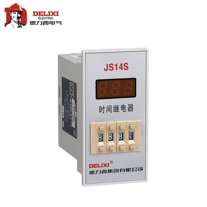 Delixi Electric Digital Display Time Relay JS14S AC220V