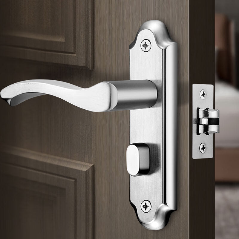 Honggong bathroom door lock, toilet lock, bathroom lock, universal indoor door handle, single tongue, crown 110 hole spacing