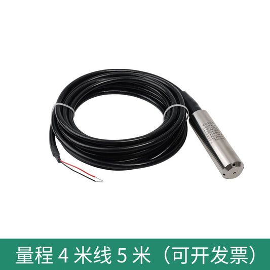 USAMR 4-20MA Submersible Level Transmitter Sensor, Static Pressure Level Gauge, Control Alarm, Fire Fighting Water Level Tank Display