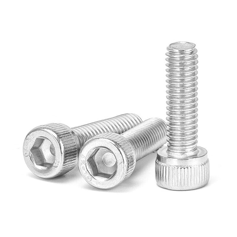 Kaihe Screws & Bolts 304 Stainless Steel Cylindrical Head Hex Socket Head Bolts DIN912 M6*25 (1 piece)