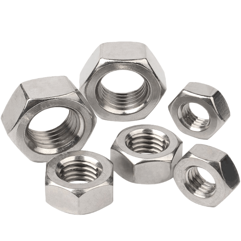 Deqi 304 Stainless Steel Hex Nuts, External Hex Nuts, M1.6 (10 pieces)