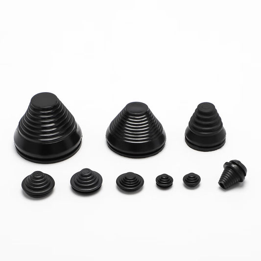 Ren Dian Environmental Protection Tower-Shaped Sealing Ring, Pagoda-Shaped Cable Protector, Rubber Tapered Threaded Cap Cable Pass-through Coil, Environmental Protection Tower-Shaped Opening 50mm (10 pieces)