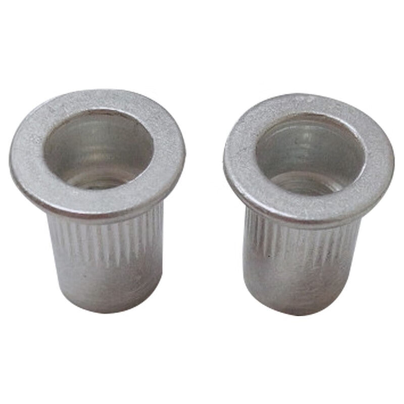 Jing Shi Aluminum Rivet Nuts with Vertical Knitting, Flat Head, M8 (200 pieces) Unit: Package CD152