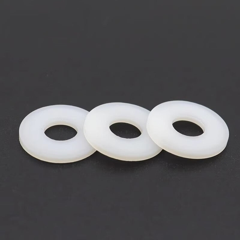 Zhonglicheng Plastic Black Gaskets, Nylon Gaskets, Enlarged Insulating Round Flat Washers 8*16*1 (100 pieces)