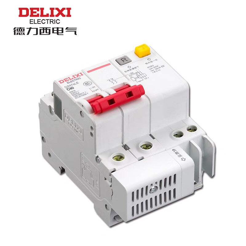 Delixi DZ47sLE 2P C 40A 6KA 30mA electronic AC 230VAC DZ47SLEN2C40 miniature leakage protection circuit breaker