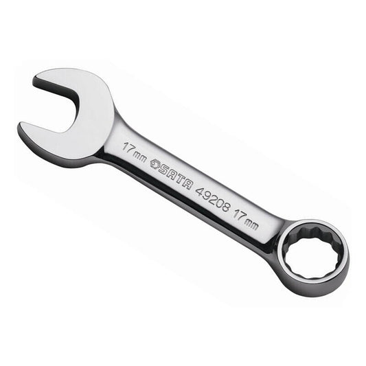 SATA 49205 Dual-Purpose Short Wrench – Fully Polished, 14mm