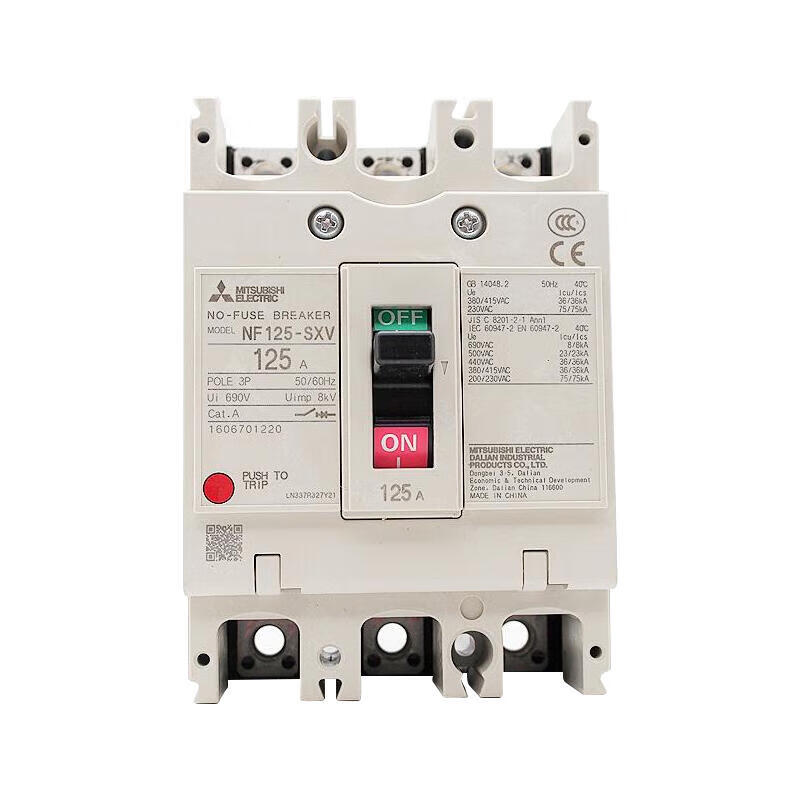 Mitsubishi Electric NF125-SXV Molded Case Circuit Breaker 63A 3P