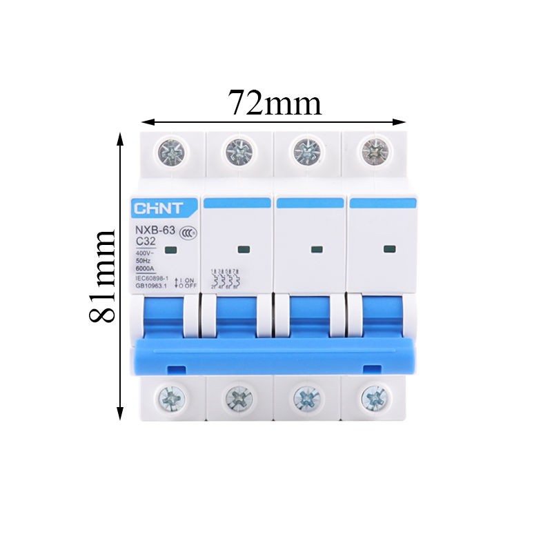 CHINT NXB-63 4P C32 Small Circuit Breaker Air Switch Protector