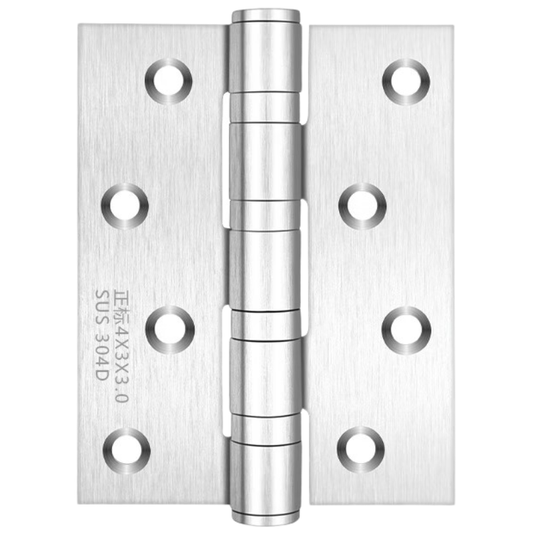 Panggu Precision folding wooden door, room door hinge, standard 5-inch casement hinge, brushed silver [3.0]