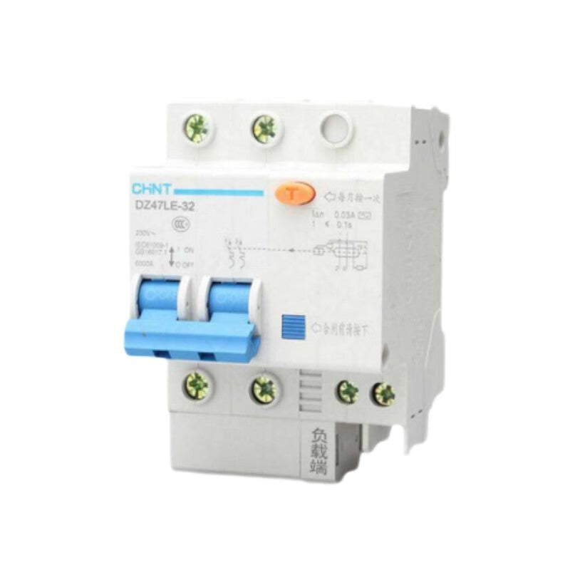 Chint DZ47LE-63 2P C40 Circuit Breaker with Leakage Protection