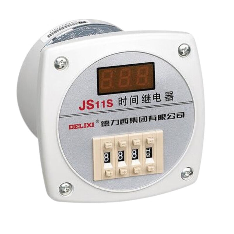 DELIXI ELECTRIC JS11S Digital Time Relay AC220V 0.1-99.9s