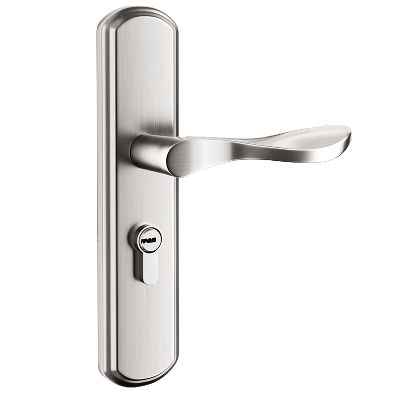 Basic door lock, bedroom door lock, interior door lock, adjustable universal door lock, no hole modification required, double hole adjustable single tongue.