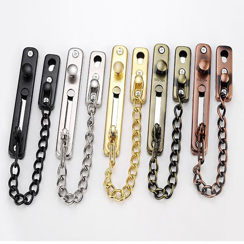 Deyu Crafts Stainless Steel Anti-theft Chain Door Internal Lock Chain Door Bolt Reverse Lock Buckle - One Price - Antique Bronze