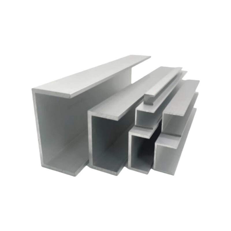Heyucheng U-shaped aluminum channel, recessed aluminum guide rail, aluminum slot strip, bottom width 24*height 24*thickness 2*inner width 20mm - 1 meter price