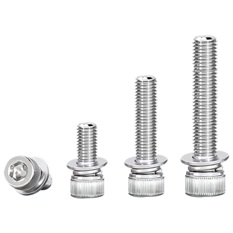 Hurricane 304 Stainless Steel Socket Head Screw Set Unit: Set M6*10