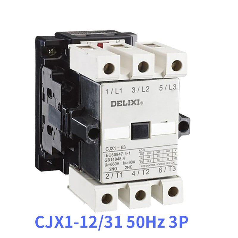 Delixi AC Contactor CJX1-12/31 36V 50Hz 3P