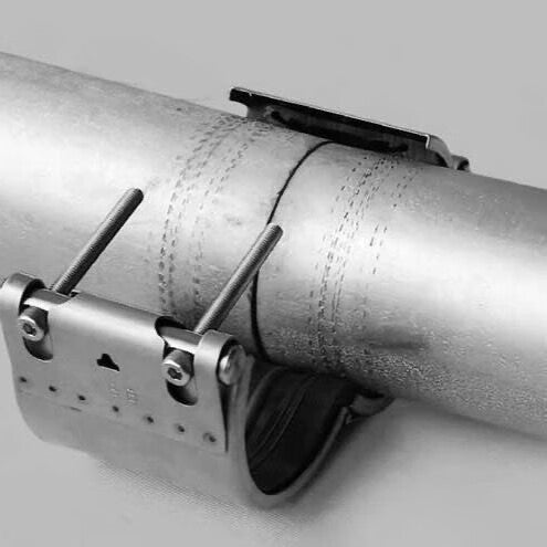 PipeShuo 304 single-clamp stainless steel pipe repair tool, water pipe connector, clamp, quick repair pipe clamp