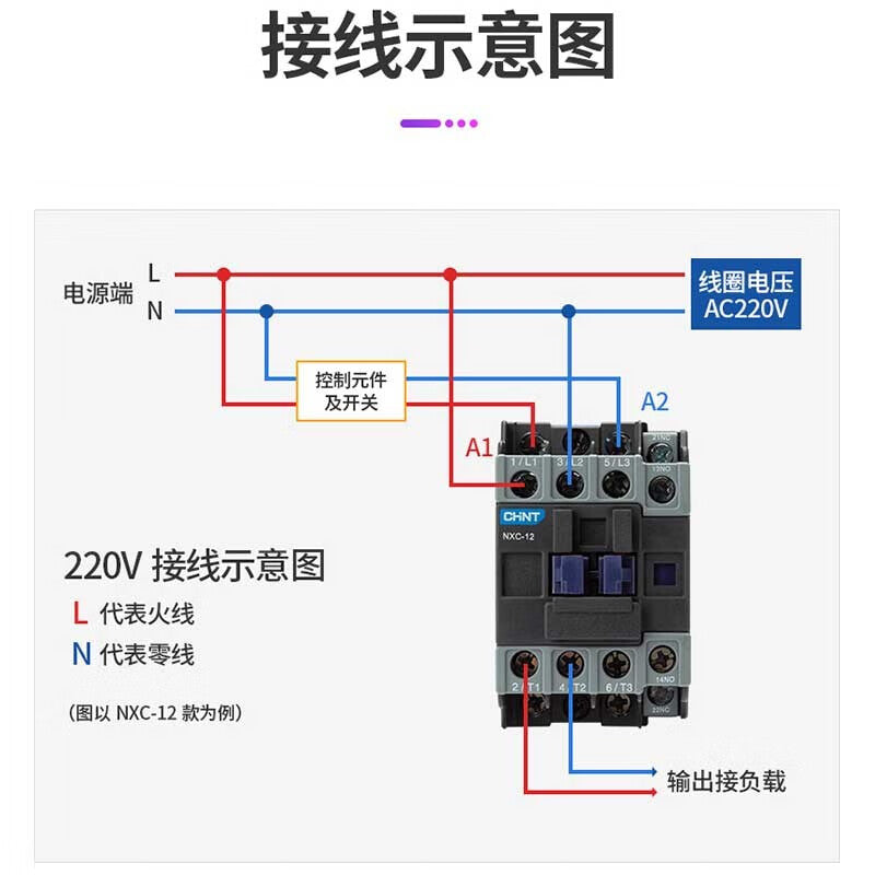Chint NXC-25 220V Kunlun Series AC Contactor