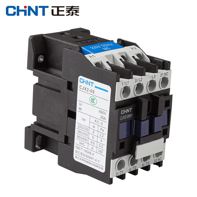 Chint (CHNT) CJX2-0901-220V AC contactor 9A contact relay