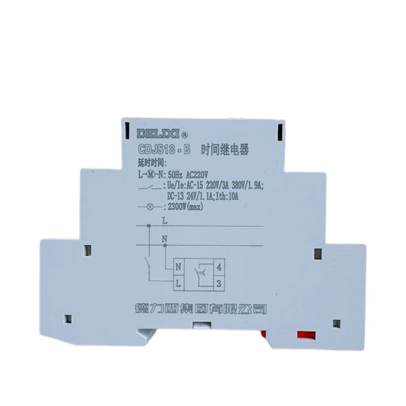 DELIXI ELECTRIC CDJS18-B Time Relay 0.5-5s AC380V