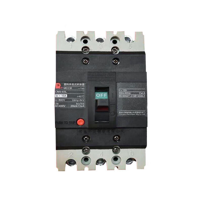 Changshu CM3-63L/3300 Circuit Breaker 10A 35kA 3P Front Wiring
