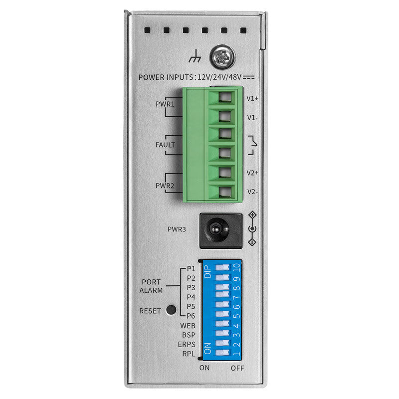 TL-SG2206 Industrial-grade Layer 2 managed industrial switch with 4 Gigabit ports and 2 Gigabit SFP ports