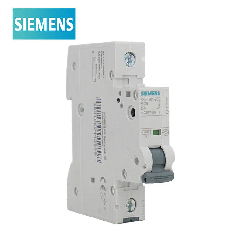 Siemens circuit breaker 5SY6104-7CC Type C 4A 1P 6KA single in and single out air switch main circuit breaker