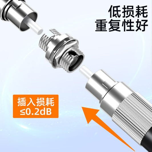 Saifen Telecom Grade Fiber Optic Coupler FC/D Type Interface Connector Adapter Simplex Adapter Fiber Optic Flange Connector Single-mode Patch Cord Compatible Extension Connector