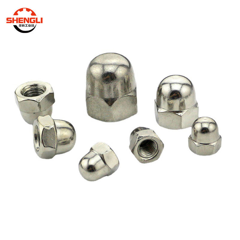 Saint-Like 304 Stainless Steel Cap-Shaped Nut, Decorative Nut, M5 [100 Pieces]