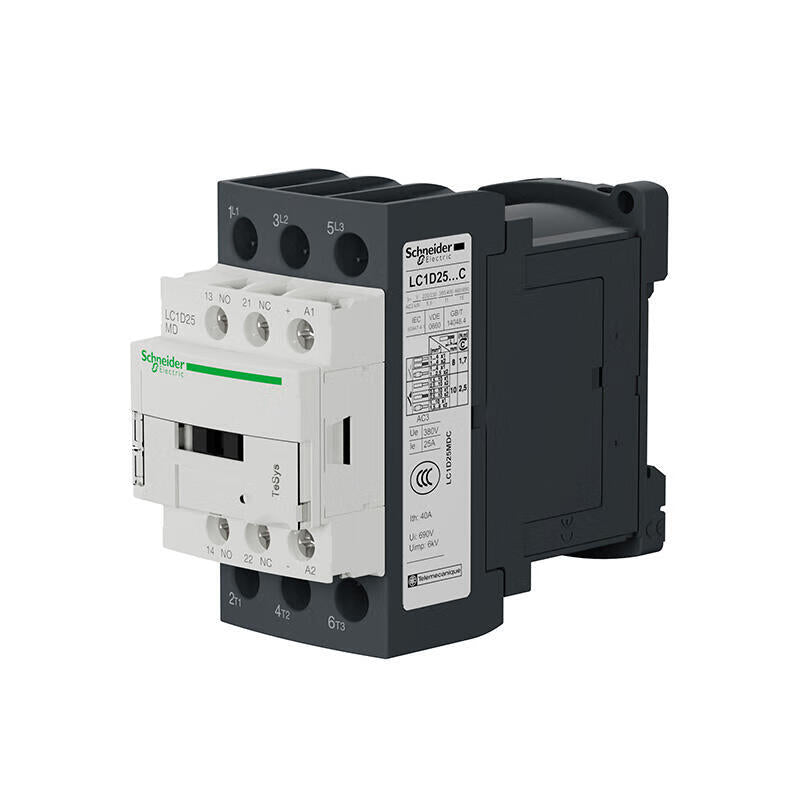 Schneider Electric TeSys D Series 25A Three-Pole AC Contactor 220VDC