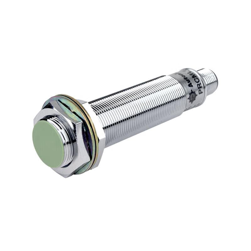 Autonics inductive cylindrical proximity switch 3-wire M12 connector detection distance 5mm NPN; PRCML18-5DN