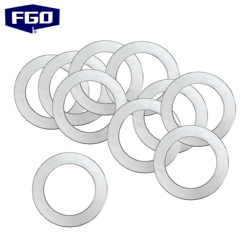FGO Metal Spiral Wound Gasket, 304 Stainless Steel with PTFE Clamped, Basic Type (10 pieces/pack) A0230-10P DN50