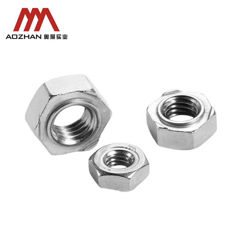 AOZHAN 304 Stainless Steel DIN929 Hex Weld Nuts (with Weld Points) M5 2700 pieces/box