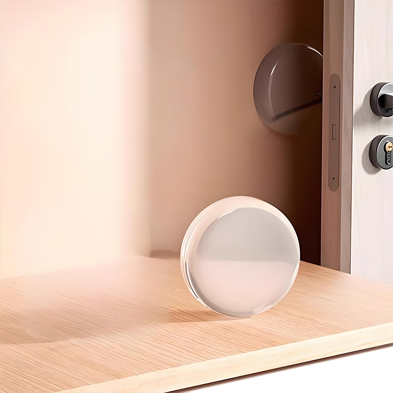 First-hand door handle anti-collision pad silicone sticker refrigerator door sticker door stop anti-collision cabinet door back particle wall sticker, round 6-pack