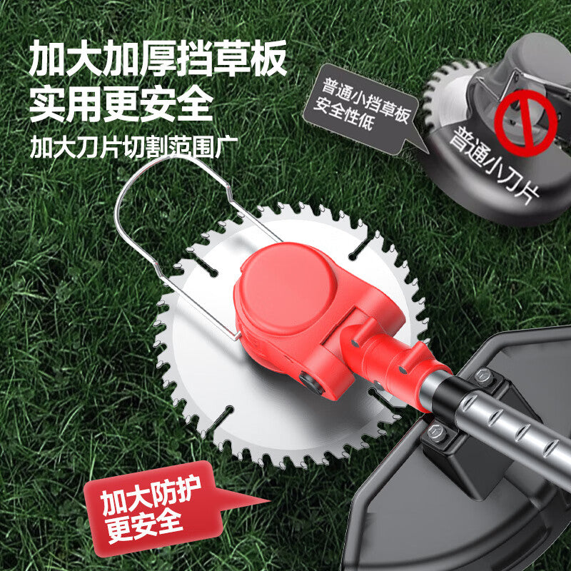 Mengduofu electric lawn mower rechargeable high power lithium battery handheld 20V 15A 150W 16-inch deck 500W max discharge 4.5-star rated 1-year warranty brush cutter