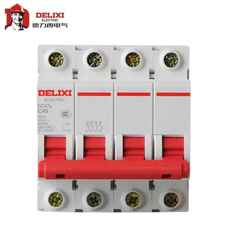 Delixi electrical air switch small circuit breaker switch main switch DZ47s D type 4P 32A