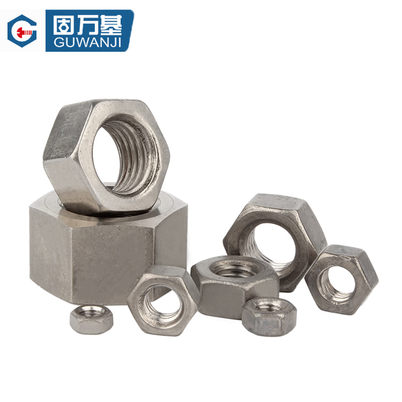 GUWANJI Hex Nuts TA2 Titanium Hex Nuts Titanium Alloy Nuts M8 [20 pieces]