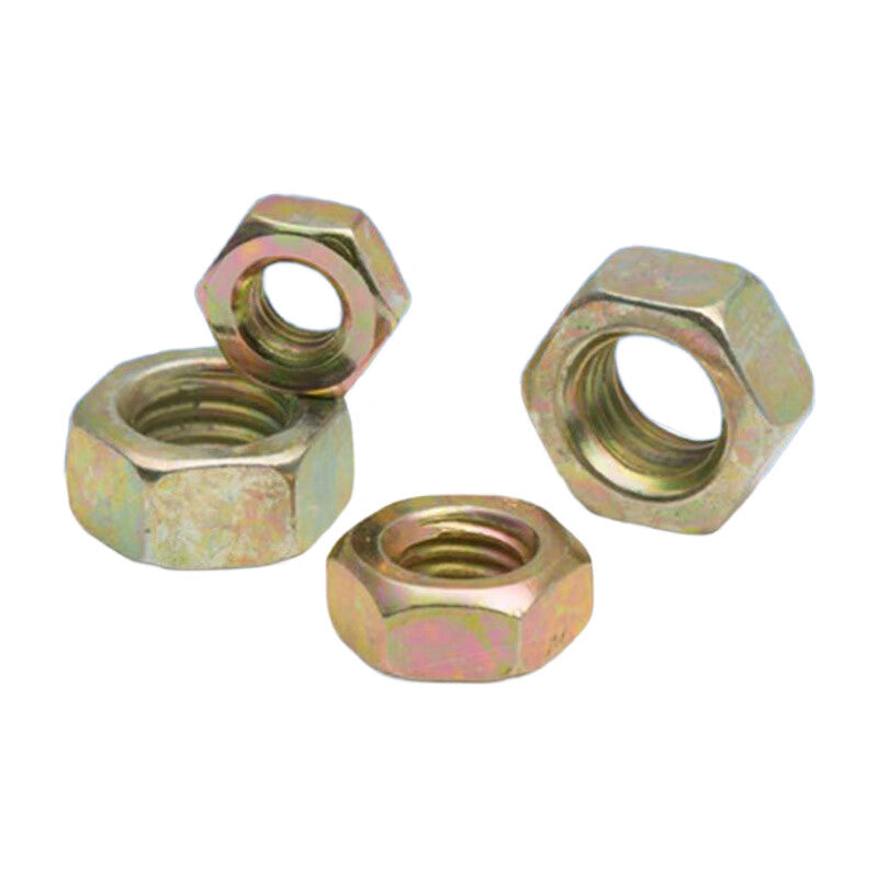 Saint-Struck carbon steel zinc-coated hexagonal nuts, yellow zinc nuts, M16 [20 pieces]