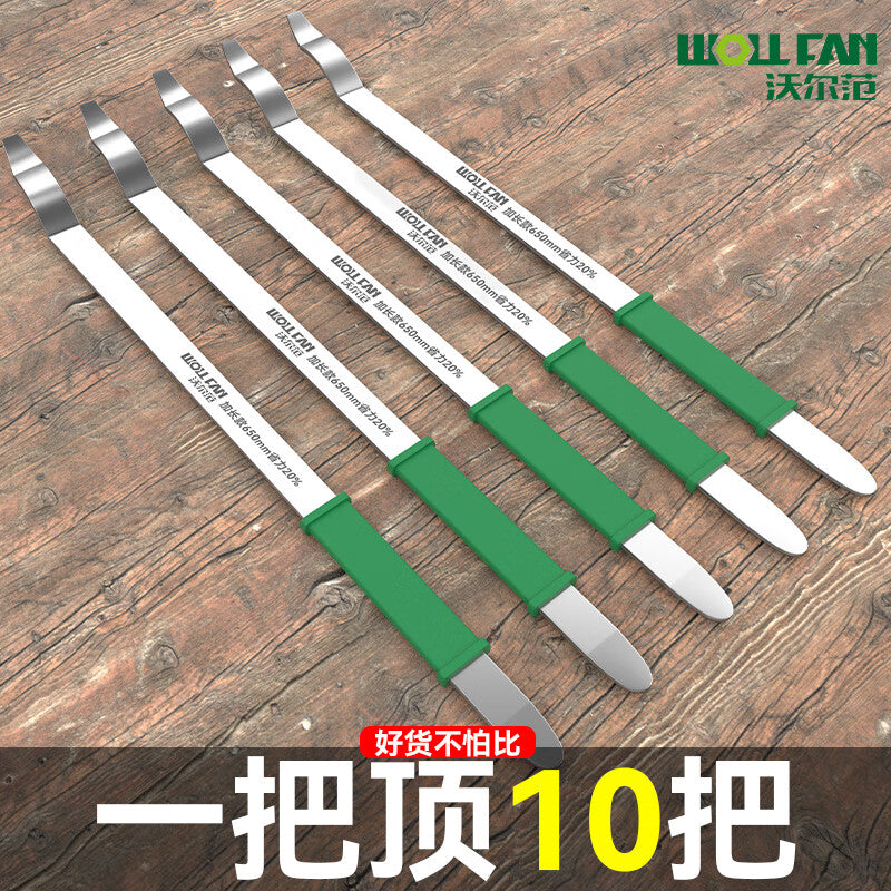 Volvan tire changer, tire repair tool, special tire repair pry bar, hook, flat pry bar, extended pry bar