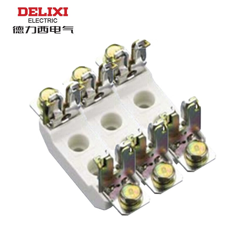 Delixi RT16 Knife Ceramic Base 00 160A 3P 550/660VAC RT1600Z3 Fuse Base (C)