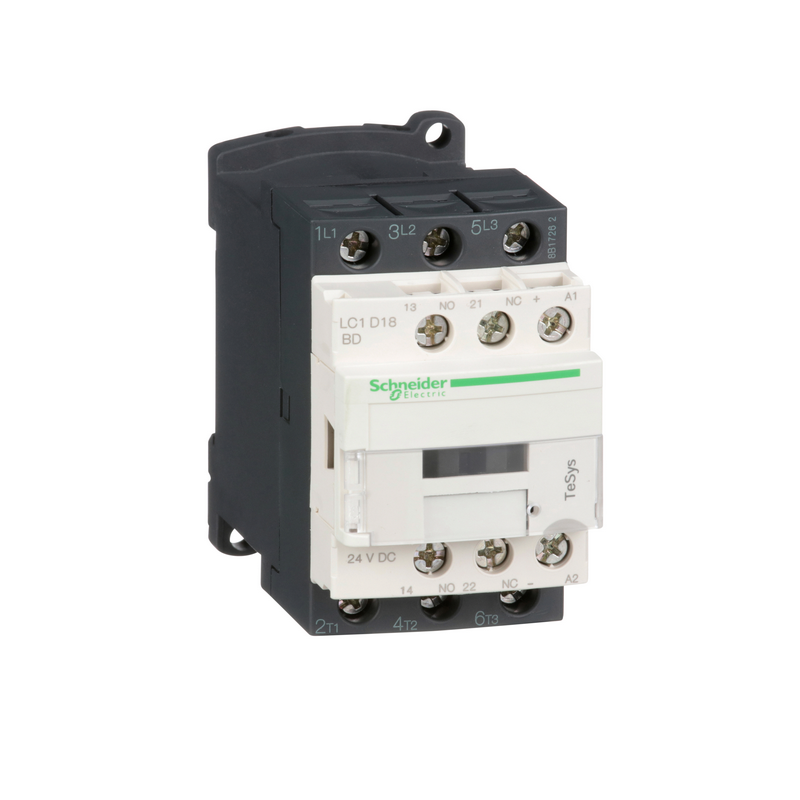 Schneider Electric TeSys D Series LC1D18BD AC Contactor 18A 24VDC