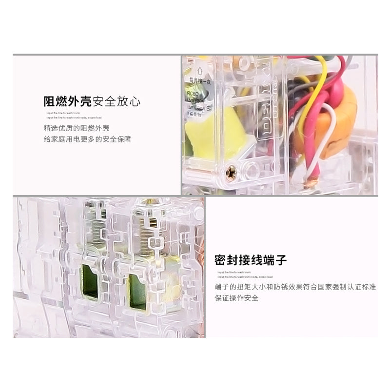 DELIXI DZ47TRLE-1P+N 60A Transparent Leakage Circuit Breaker