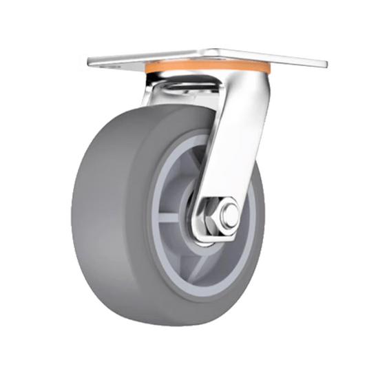 Tanzu handcart/flatbed cart, lightweight rubber gray casters, universal 5-inch heavy-duty casters