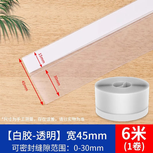 Saint-Gobain door and window sealing strips, self-adhesive windproof strips, glass door and bathroom door seams, door bottom and door edge gap seals, windproof and heat-insulating strips.