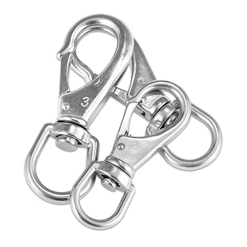 Deyu Industrial Products 304 Stainless Steel Universal Hook, Universal Buckle, Spring Hook, Rotary Hook Unit: Piece M6