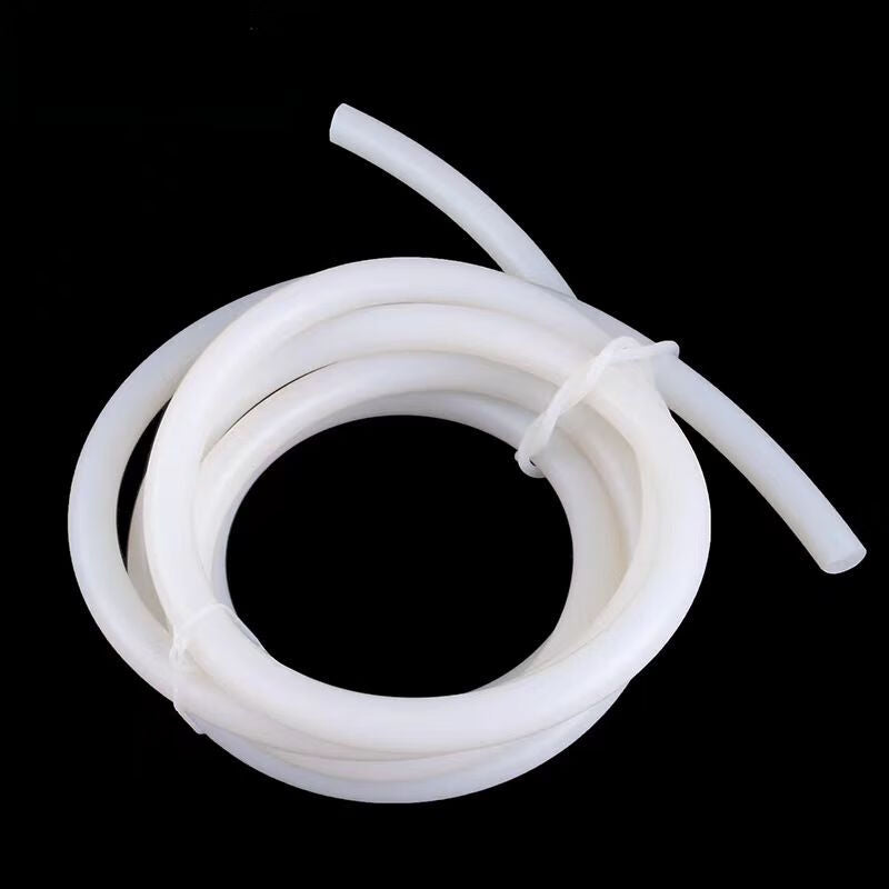 ZHIDE silicone rubber round strip, 10mm diameter, white.
