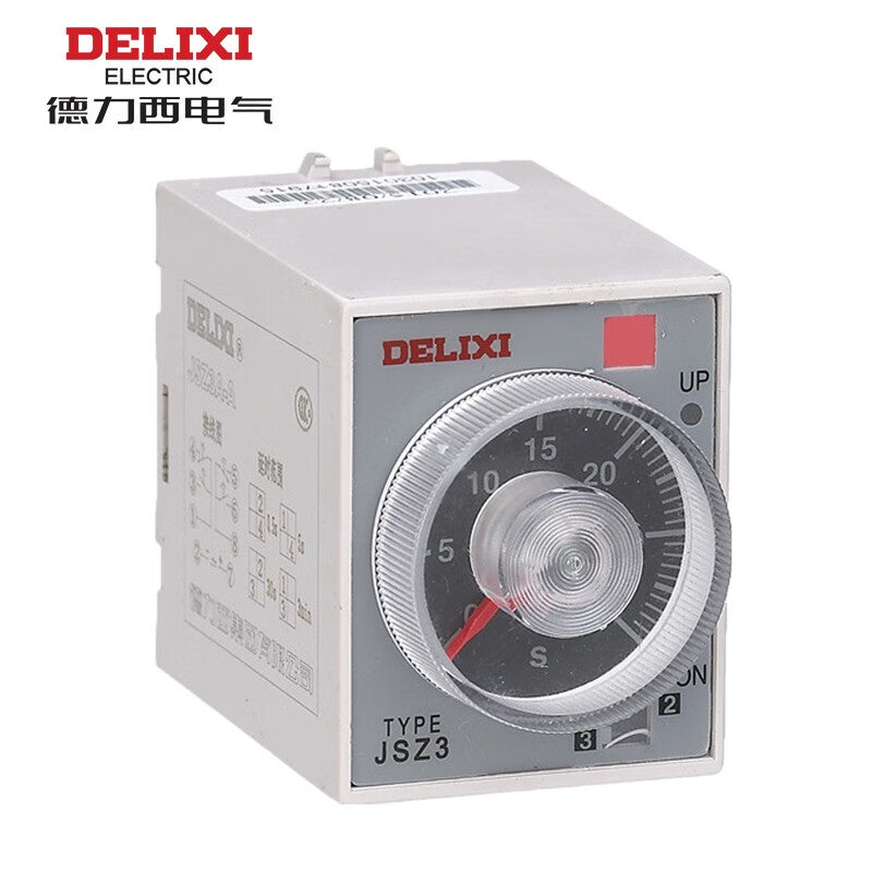 Delixi JSZ3 Time Relay 3A 24VDC with Adjustable Timer Settings