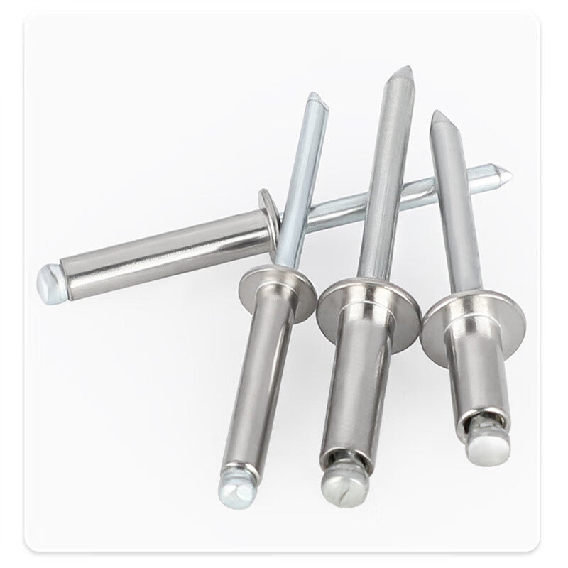 Jinglan 304 Stainless Steel Blind Rivets, Round Head Rivets, Tenon Rivets, Blind Rivets for Decoration, 4.8 x 10-500 pieces per box