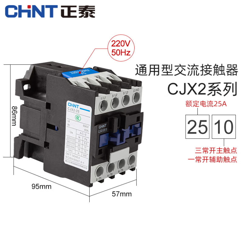 Chint CJX2-2510 25A AC Contactor Relay 380V